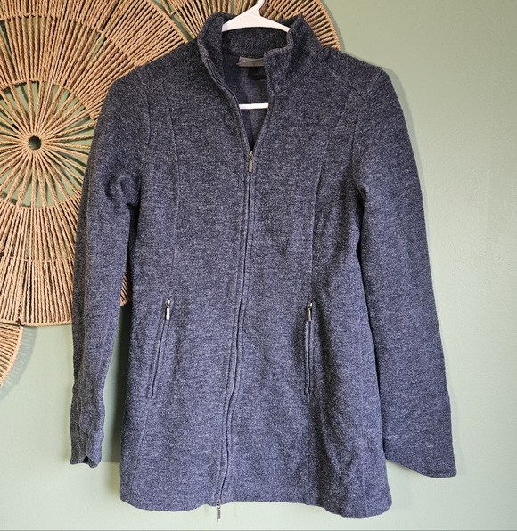 Ibex Certified Merino Wool Blend Two Way Zip Jacket - Picture 1 of 9